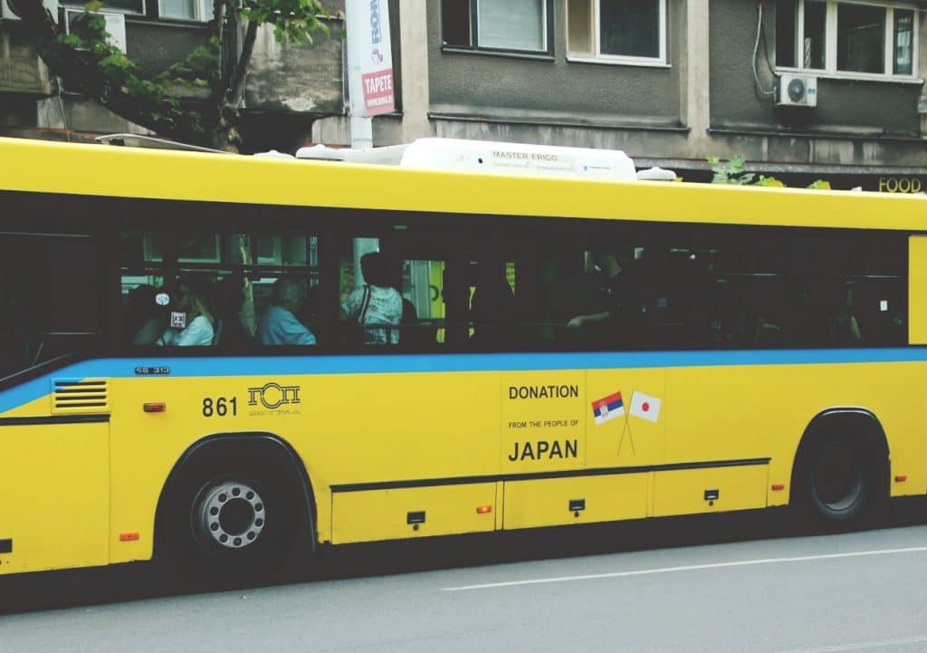 Minimal Traveler, Serbia, bus, japan