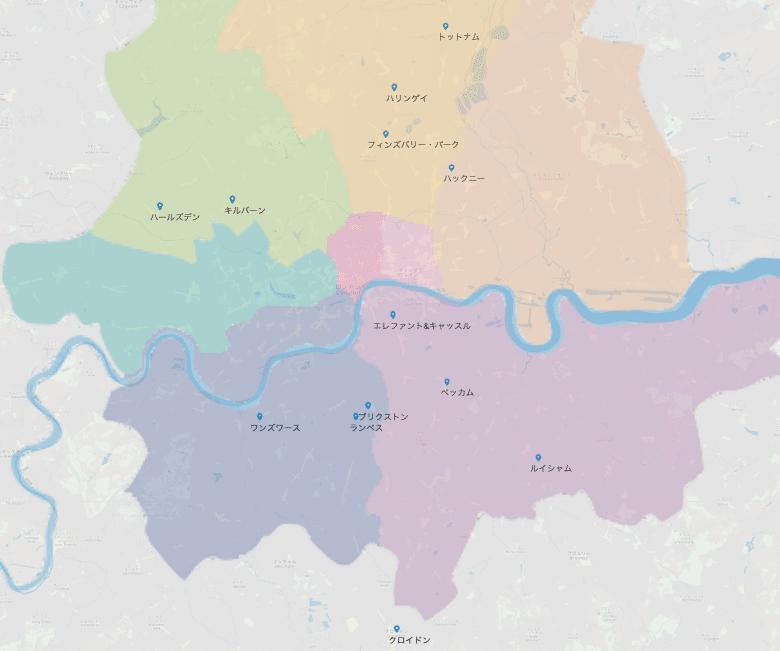 minimal traveler, uk, london, area map006