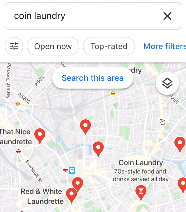 minimal traveler, london coin laundry, google search