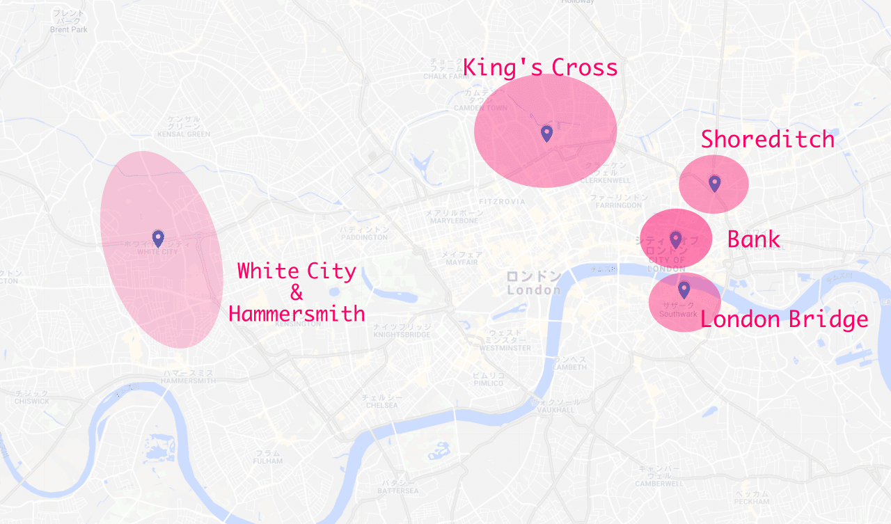 minimal traveler, london, coworking space, area